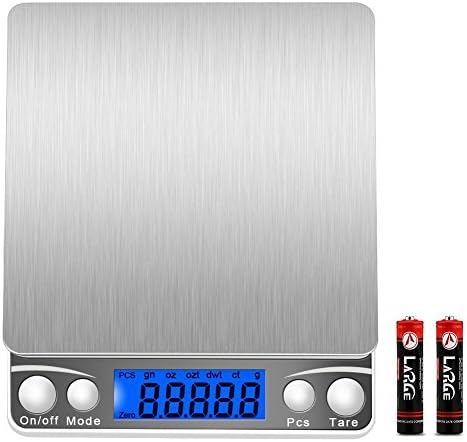 Digital Scales, (3000g/ 0.1g) High-precision Pocket Food Scales, Jewelry Scales, Multifunctional Pro Scales with Back-Lit LCD Display.