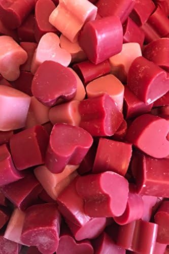 60 Soya Wax Mini Love Heart Melts/Tarts (Floral)