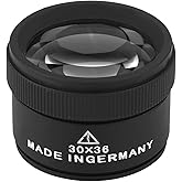 Tyenaza 30 x Jewellery Magnifier, 30 x Magnifiers for Watches, Professional Optical Magnifier Glasses, Zinc Alloy Magnifier T