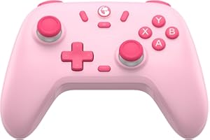 GameSir Nova Lite Wireless Controller – 2.4G & Bluetooth Gamepad for Windows PC, iPhone, Android, Switch & Steam Deck – Hall Effect Triggers, Turbo Function, Rumble Vibration (Pink)