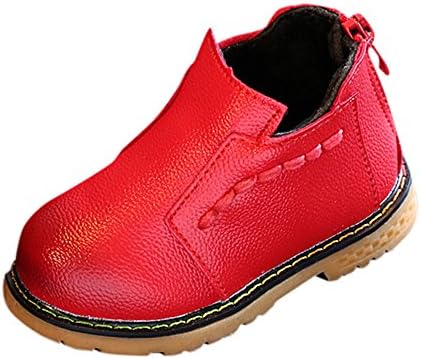 DBHAWKinEU Children Boys Girls Sneaker Winter Casual Martin Shoes 179 (22, Red)