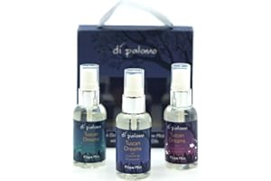 Di Palomo Vegan Tuscan Dreams Pillow Mist Trio Collection. Deep Sleep Pillow Spray Set. Chamomile & Lavender Essential Oils Pillow & Room Spray. Anxiety Relief & Sleep Aid, Vegan Gifts for Women.…