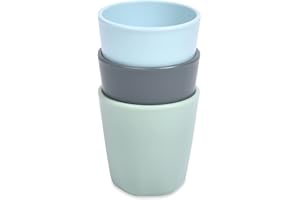 Tiny Twinkle kinderteller Baby Teller 3er-Pack BPA-freie Tassen, Teller und Schüsseln Sets für Kinder und Kleinkinder - Polypropylen Kunststoff-Geschirr-Set