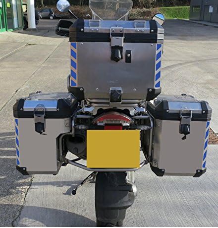 BMW R1200 GS ADVENTURE 4 PART BLUE REFLECTIVE CHEVRONS