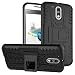 Wow Imagine Spsv-Mgp4G/Blk Defender Tough Armour Shockproof Hard Pc + Tpu With Kick Stand Rugged Back Case Cover For Moto G Plus 4Th Gen , Black RS.295.00