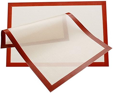Addfun®Silicone Baking Mat,Heavy Duty Silicon Reusable Nonstick Heat Resistant Healthy Cooking Food Safe Certified Oven Tray Liners and Cookie Mats Pack of 2, 40 x 30CM