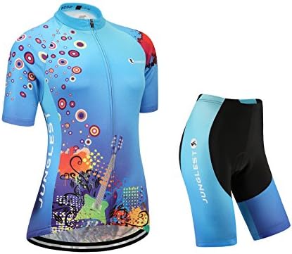 (3D pad)(Type:Set size:L) windbreaker breathable Women vest Fashion Cycling Sleeve performance Short perspiration Jerseys Jersey