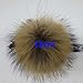 DDLBiz Infant Baby Kids Chidren Girls Boys Fashion Cute Lovely Warm Winter Winter Raccoon Fur Hats Knitted Wool Gunuine Fur Pompom Beanies Hat (Gray)