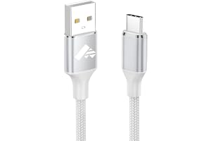 Aioneus Type C Cable 2M USB C Cable Nylon Braided USB C Cord Fast Charging USB to Type C for iPhone 17 16 15 Pro Max Air, Galaxy S25 S24, iPad, MacBook Pro, Switch, Huawei, PS5, etc