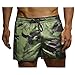 Produktbild GKOKOD-Shorts 2019 Herren 3D Sport Kurze Hose, Mode Badebekleidung Groß Größe Strand Fit Hose Quick Dry Beiläufig Kurze Hose Pants, Kurze Hose Kariert Beförderung