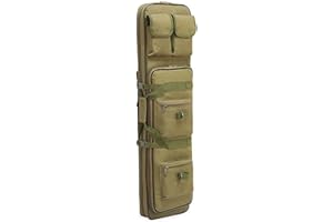 SJASD wasserdichte Gewehrtasche,Gewehrtasche 2 Langwaffen,Waffentasche Gewehrtasche,Langwaffentasche,Gepolsterte Gewehrkoffer,Taktische Gewehrtasche Doppel,Army Green,120cm