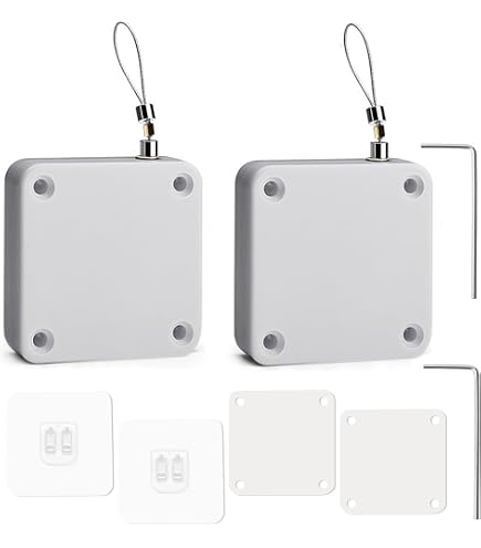 Ensemble de Capteurs de Ferme-porte Automatique sans Poinçon, 2 Pièces, Conception Portable et Petite pour l'utilisation des Portes de la Maison et du Bureau Ensemble de Capteurs de Ferme-porte Automatique sans Poinçon, 2 Pièces, Conception Portable et Petite pour l'utilisation des Portes de la Maison et du Bureau
