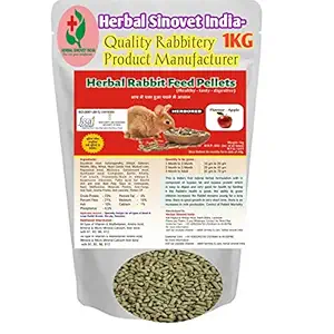 Herbal Sinovet India Organic Apple Rabbit Food (1kg), ISO(9001-2015), FSSAI Certified
