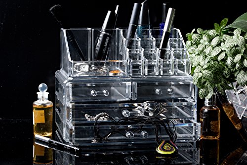 Solly´s® ANNA Aufbewahrungsbox für Make Up und Schmuck | Kosmetik Organizer aus Acryl | Schmuckkästchen | Schubladenbox Schminke - 6