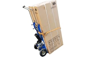 SATTIE BOCbco 2 Pcs Carrello Saliscale Elettrico, Carrello a Mano Pieghevole su e Giù per Le Scale con Carico 200 Kg, Carrello Salva-Lavoro con Motore Brushless Silenzioso