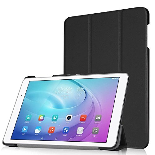 Vodafone Tab Prime 7 Hülle, TopACE® Hochwertigem PU-Leder Hülle / Cover / Smart Case Mit Ständer/ Schutzhülle Ständer Für Vodafone Tab Prime 7 (Schwarz)
