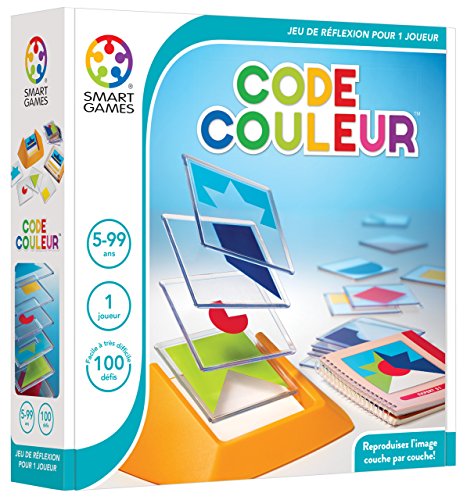 Smart Games - SG 090 FR - Jeu de réflexion - Tangram en 3D - Code Couleur