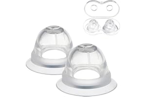 PNRSKTER Nipple Shields, 2Pcs Nipple Corrector for Inverted, Flat and Shy Nipples, Nipple Protector, Breast Shields for Breastfeeding or Women, Softly Wear Day and Night（1 Pair with Travel Case）