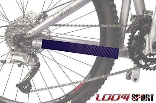 Mountain Bike Chain Protector Frame Guard, Blue Carbon - Zoom Sport