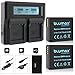 Produktbild Blumax 2x Akku 770mAh 7,2V 5.5Wh + Doppelladegerät Netzteil für Panasonic DMW-BLG10 Dual Charger für 2 Akkus gleichzeitig laden