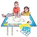 Produktbild Magie Wasser Doodle Malmatte Für Kinder 70CMx50M,CJbrother Multicolor Doodle Matte zum Bemalen mit 2 Wasser Doodle Stifte + 1 Malerei-Vorlagen + 3 EVA-Grafik