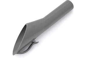 VIOJRLLY Imbuto per il rifornimento di emergenza del diesel, imbuto per il carburante con protezione contro gli incidenti, imbuto per il serbatoio dell'auto per veicoli diesel, grigio