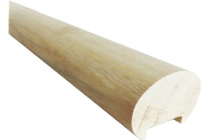 ONLYWOOD.IT Onlywood Corrimano VERO LEGNO TONDO Ayous Grezzo Diametro 47 mm - Asta da 3 Metri