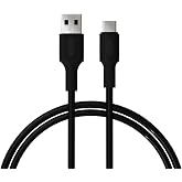 REMORAX Basic USB AC Fast Charging Cable, Black (100 CM)