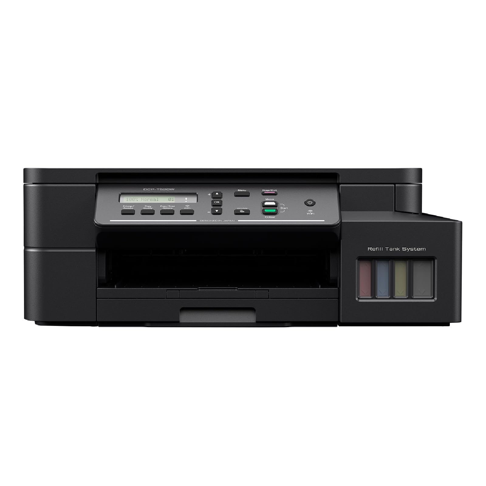 Brother DCP-T525W (Print Scan Copy) WiFi Ink Tank Printer, 128 MB Memory, Print Up to 15K Pages in Black and 5K in Color Each