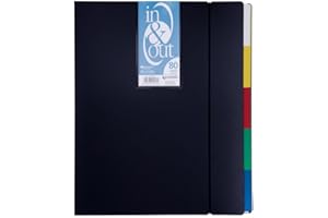 GRAFOPLAS Grafoplás 39408010－Carpeta fundas extraibles, tamaño A4, color negro, 80 fundas