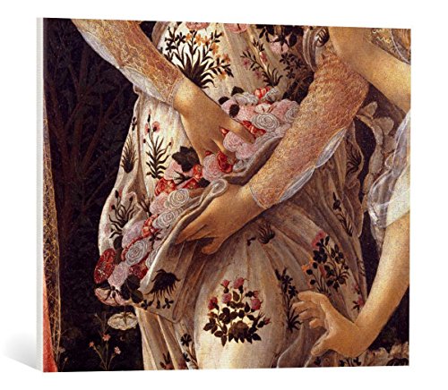 Kunst für Alle Reproduction sur Toile: Sandro Botticelli La Primavera - Impression d'art de Haute qualité, Toile sur châssis, Tableau prêt à susprendre, 70x55 cm