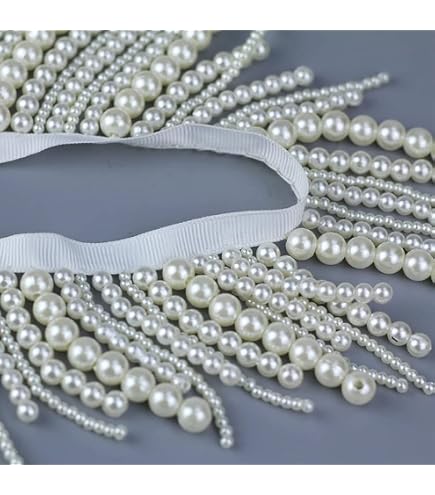 6 metri di perline da appendere con nappe e frange, nastro in tessuto, decorazione per tavolo da matrimonio (rosa