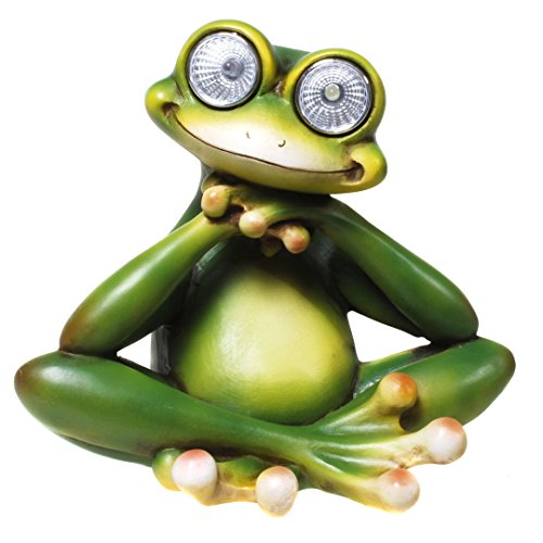 Thermometer mit Frosch aus Metall Bauch vom Frosch fluoreszierend leuchtet im Dunkeln Außenthermometer Innenthermometer