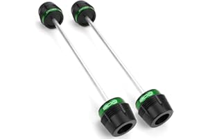 ZEXDDI Motorrad Radschieber Passend Für Z900 SE RS Z900SE Z900RS 2019-2025 Vorne Hinten Rad Gabel Slider Achse Crash Protector Z 900 rs se 2024 2023 Radschutz (Grün)