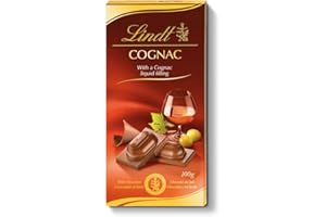 Lindt Tavoletta Cognac, Tavoletta di Cioccolato al latte ripiena al Cognac, Formato tavoletta 100g