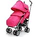 Zeta Vooom Stroller Complete with Foot Muff and Raincover (Pink Hearts and Stars)