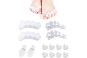 BEIIEB 14 divisori per dita morbidi e elastici, comodi e durevoli, non facili da deformare divisori per dita in silicone, divisori per dita correttivi