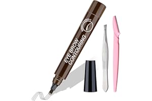 KONIPL Augenbrauenstift für Einsteiger und Profis,Wasserfest Augenbrauenstift,SchweiÃŸfest Eyebrow Pencil,Erzeugt mühelos natürlich aussehende Brauen(Dunkelbraun) …