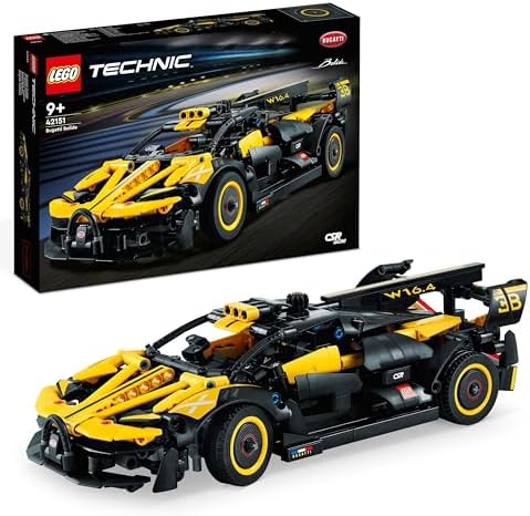 LEGO Technic Bugatti Bolide, Kit di Costruzione Macchina Giocattolo da Corsa, Modellino Auto Supercar, Giochi per Bambini, Bambine, Ragazzi e Ragazze da 9 Anni, Idee Regalo da Collezione 42151