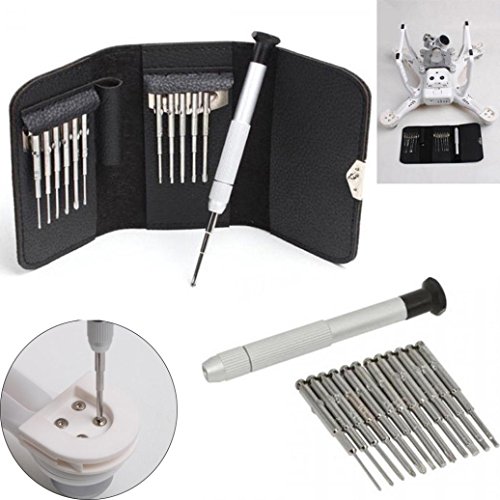 Preisvergleich Produktbild LCLrute Hohe Qualität Schraubendreher 13 teile / satz Schraubendreher Reparatur Werkzeuge Kit + Tasche für DJI Phantom 3 / 4 Mavic Pro Drone (Schwarz)