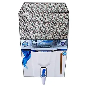 Kingmatters Printed Water Purifier Cover for Kent Ace Mineral 7-Litre 60-Watt RO+UV+UF Water Purifier (Floral Print)