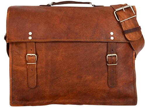 Gusti Leder nature   Mike   Umh  ngetasche Laptoptasche 17  Ledertasche Vintage   berschlagtasche Collegetasche Umh  ngetasche Lehrertasche Arbeitstas