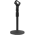 HOJI Microphone Stand | Microphone Can Extendable in 2 Step Mic Holder Clip Desktop | You_tubers Studio Sound Recorder | Stunning Mic Microphone Holder Clip - Plastic