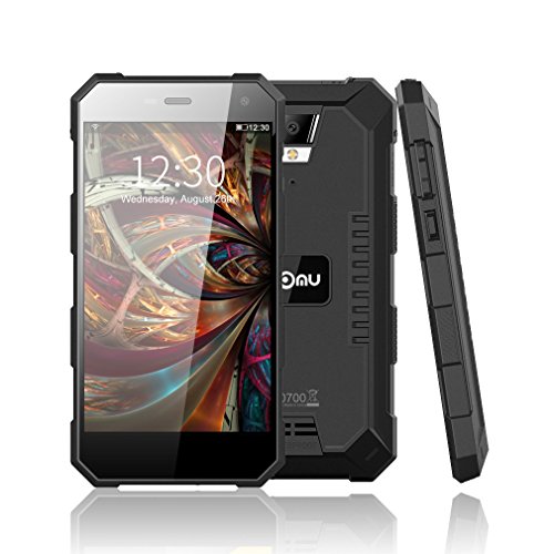 NOMU S10 5,0 Zoll Smartphone Android 6.0 4G Dual SIM Ohne Vertrag MTK6737 1.5GHz Quad Core 1.5GHz 2GB RAM 16GB ROM IP68 Wasserdichtes Staubdichtes 5000mAh Outdoor Handy (Schwarz)
