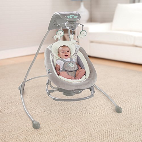 Ingenuity 10076 InLighten Cradling Swing and Rocker – Orson - 2