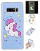 Produktbild Hülle Galaxy Note 8 TPU schutz silikonhülle, Weihnachtsgeschenke niedlichen cartoon bild transparent handy Hülle für Samsung Galaxy Note 8 + schlüsselanhänger (* / 100) (1)