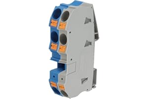 OHMIFY ELECTRICA S.L PHOENIX CONTACT-Borne de paso PT 16-TWIN N conjunto Conexión Rápida con Resorte, Terminal Eléctrico Modular para Cables, Conexión Segura y Duradera para Paneles de Control y Distribución Eléctrica