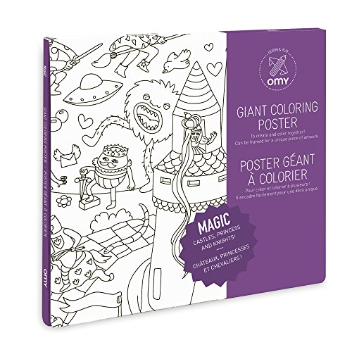 O'my Poster Gigante da colorare Magic 100 x 70 cm
