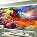 Produktbild Yologg Bunte Fototapeten Der Wolken 3D Für Wohnzimmer 3D Große Wand-Wandbilder Moderne Tapete Auf Der Wand Fernsehhintergrund-350X250Cm
