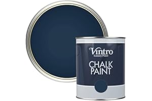 Vintro Paint | Chalk Paint | Nightfall (blacky/blue) | 1L | Furniture Paint | Shabby Chic | Ultra Matt Finish